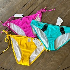 NWT Voda Bikini Bottom Bundle, L (size 8)